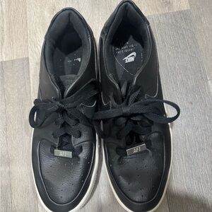 Black Platform Nike Air Force 1 Sneakers